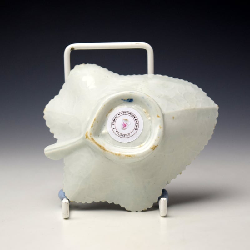 Lowestoft Peony and flowering Vine pattern Pickle Dish c1760-62 (3)