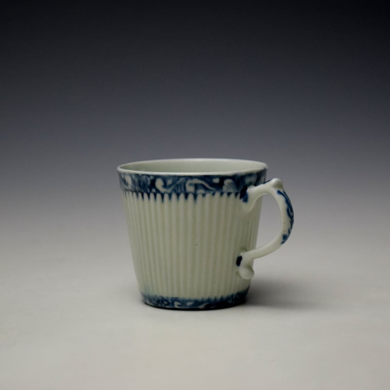 Lowestoft Ribbed Bucket Shaped Coffee Cup c1762-65 (5)