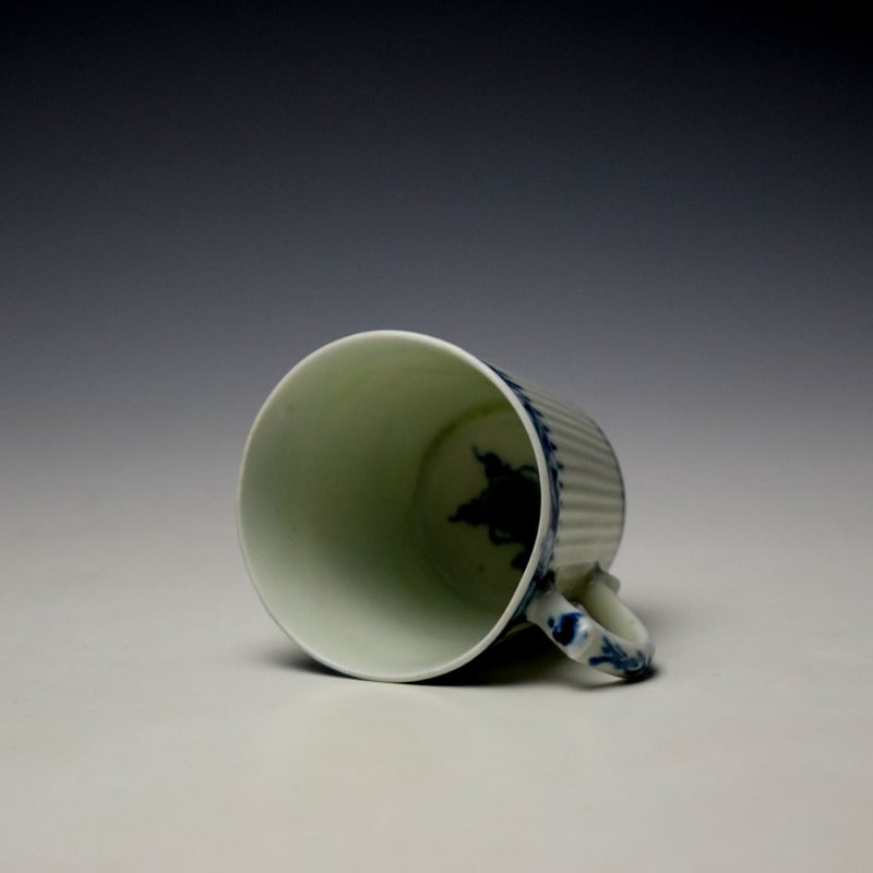 Lowestoft Ribbed Bucket Shaped Coffee Cup c1762-65 (6)