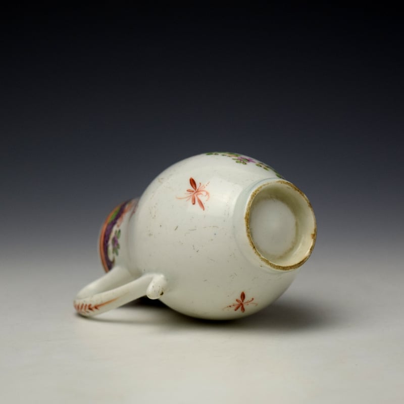 Lowestoft Rose and Floral Garland Pattern Sparrow Beak Jug c1775-85 (7)