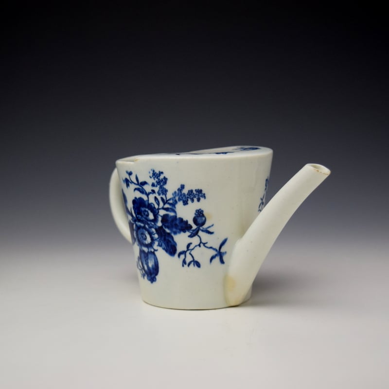 Lowestoft Rose and Floral Sprays Pattern Feeding Cup c1770-80 (3)