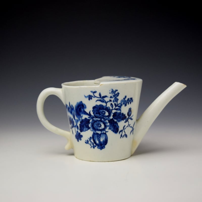 Lowestoft Rose and Floral Sprays Pattern Feeding Cup c1770-80 (4)