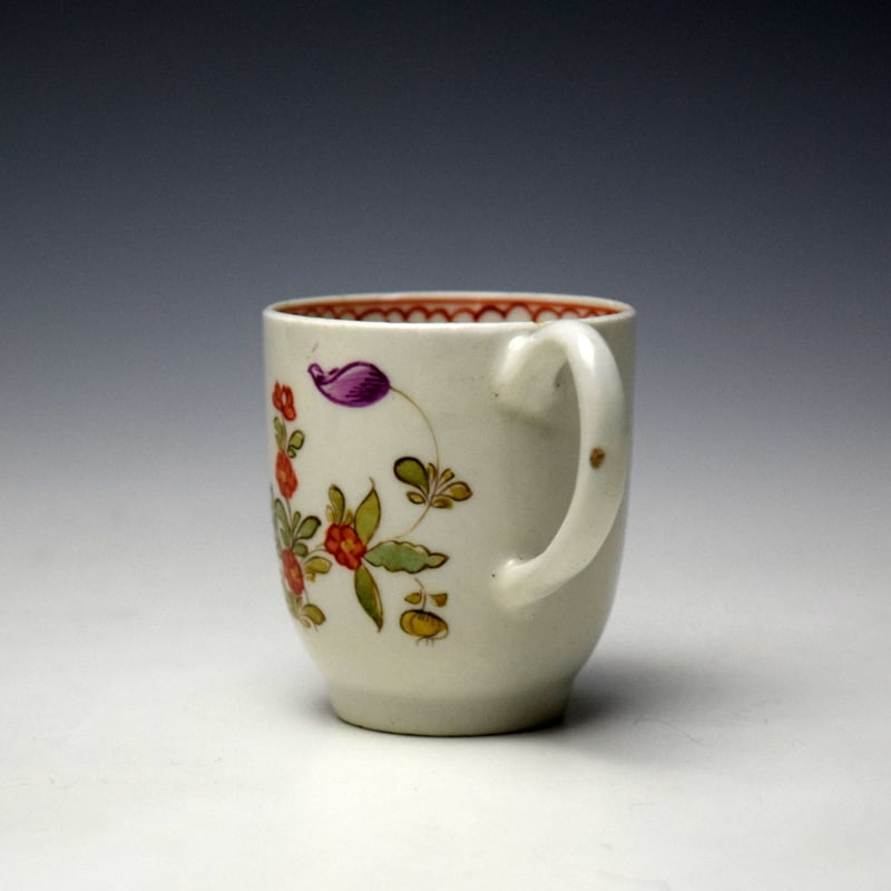 Lowestoft Rose and Floral Sprays Pattern Trio c1775-80 (13)