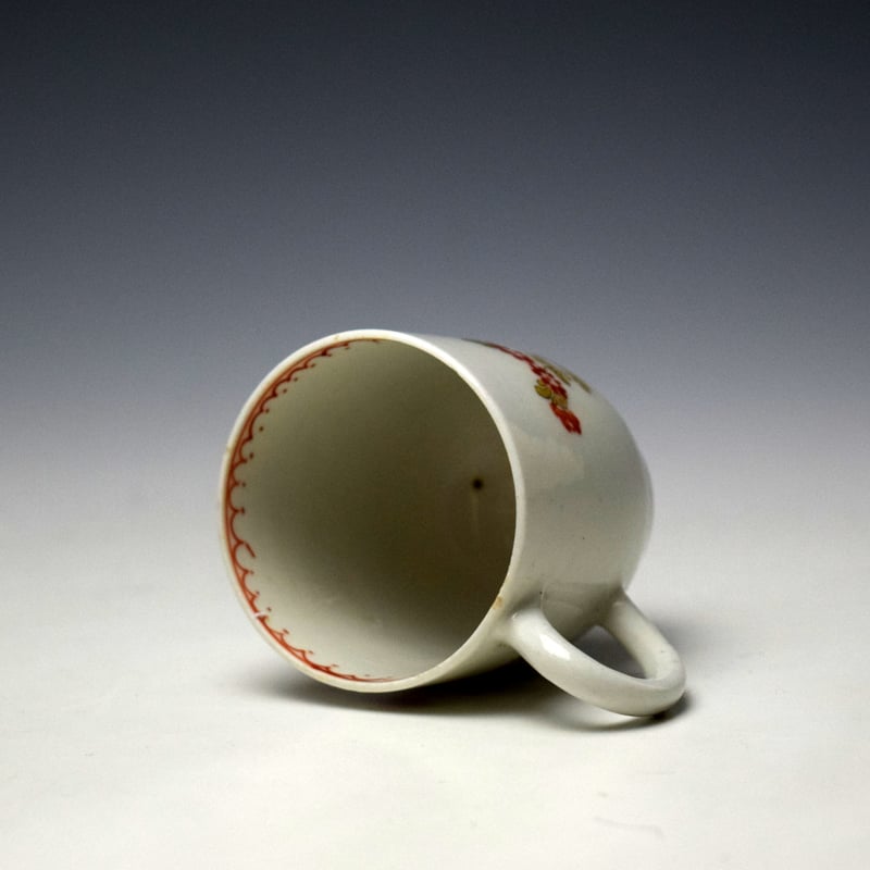 Lowestoft Rose and Floral Sprays Pattern Trio c1775-80 (14)
