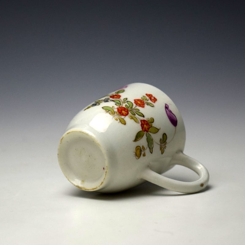 Lowestoft Rose and Floral Sprays Pattern Trio c1775-80 (15)