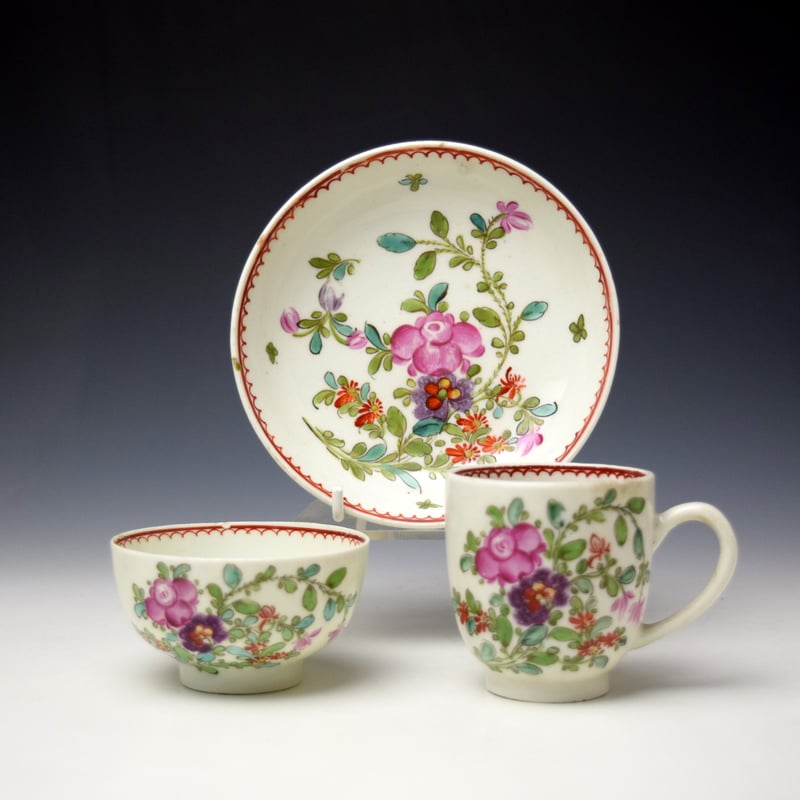 Thomas Rose Pattern Trio c1775-85