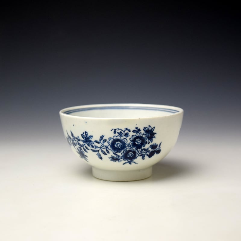 Rare Three Flowers Pattern Toy Slop Bowl c1770-80