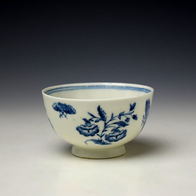 Lowestoft Three Flowers Pattern Trio c1770-80 (10)