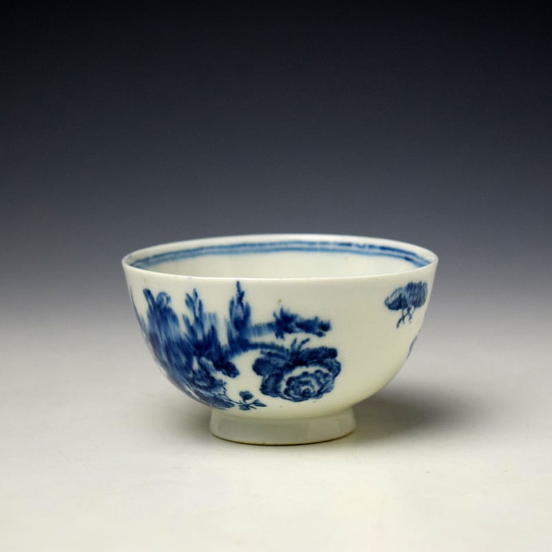 Lowestoft Three Flowers Pattern Trio c1770-80 (11)