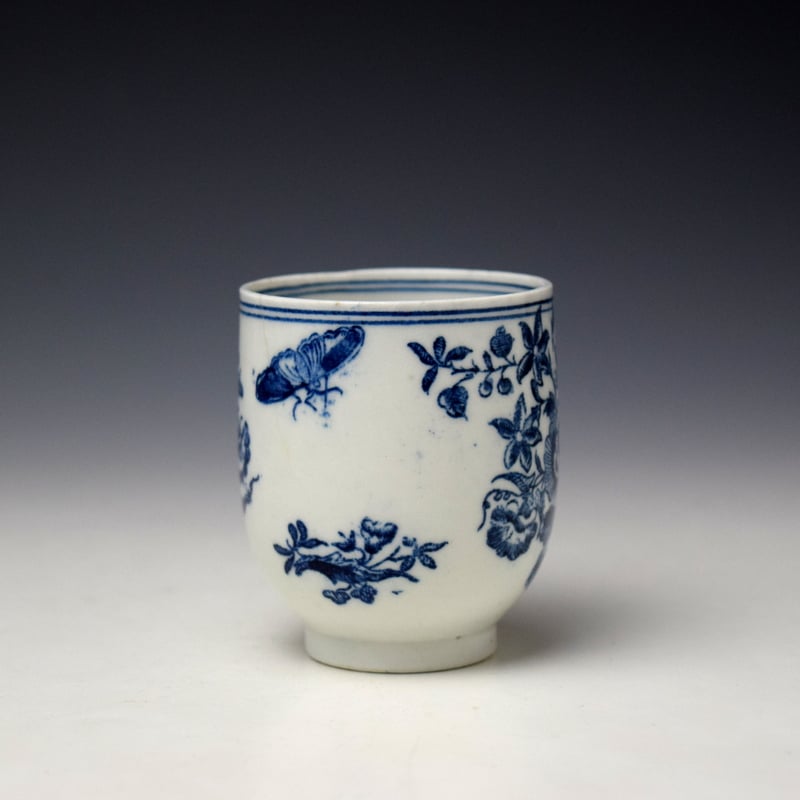 Lowestoft Three Flowers Pattern Trio c1770-80 (3)
