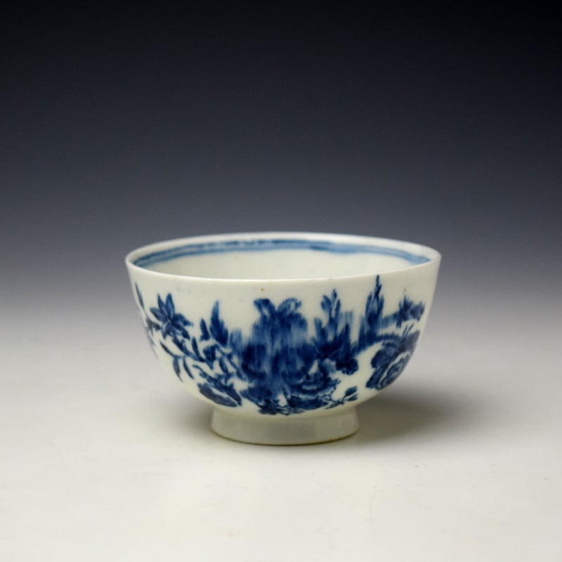 Lowestoft Three Flowers Pattern Trio c1770-80 (8)
