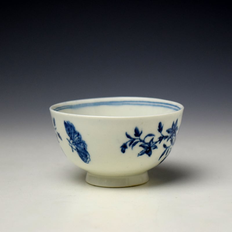 Lowestoft Three Flowers Pattern Trio c1770-80 (9)