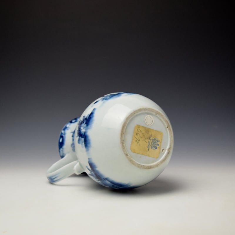 Lowestoft Three Storey Pagoda Pattern Coffee Jug and Cover c1760-62 (8)