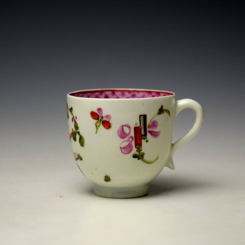 Lowestoft Top Hat Pattern Coffee Cup c1780-85 (1)