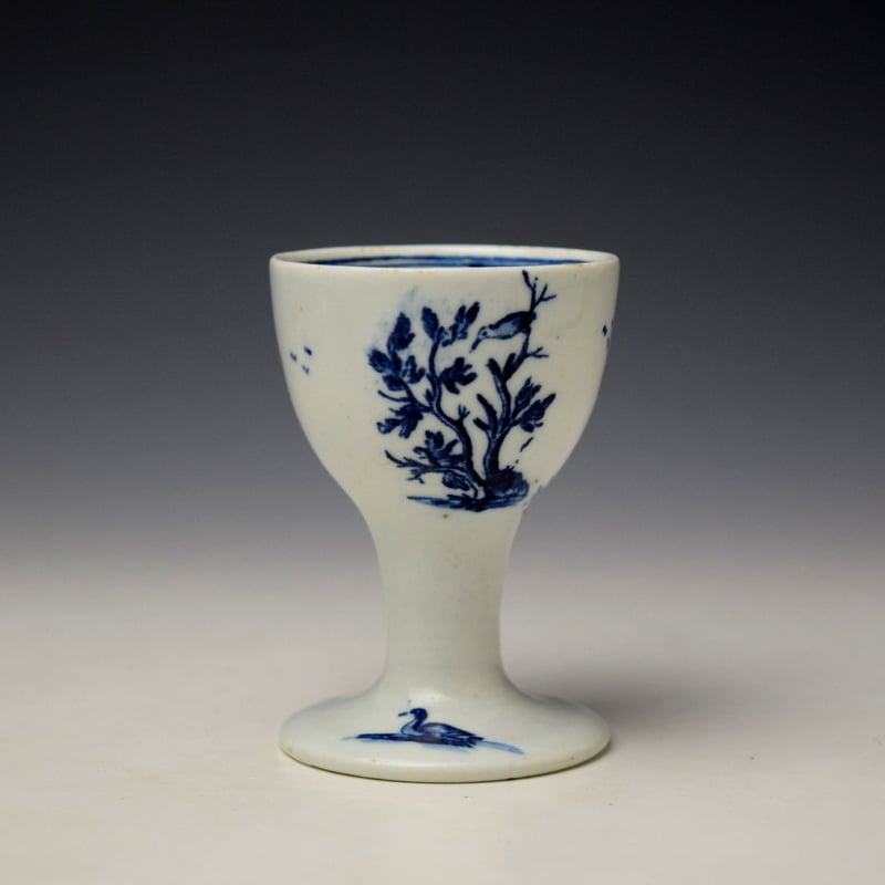 Lowestoft Transfer Printed Egg Cup c1770-75 (3)