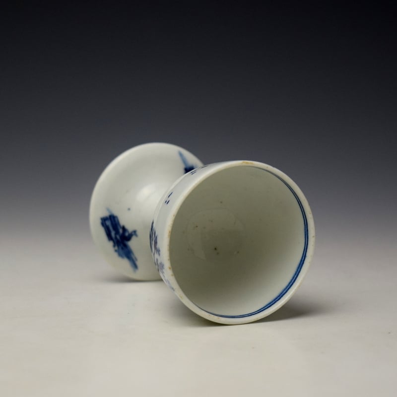 Lowestoft Transfer Printed Egg Cup c1770-75 (5)
