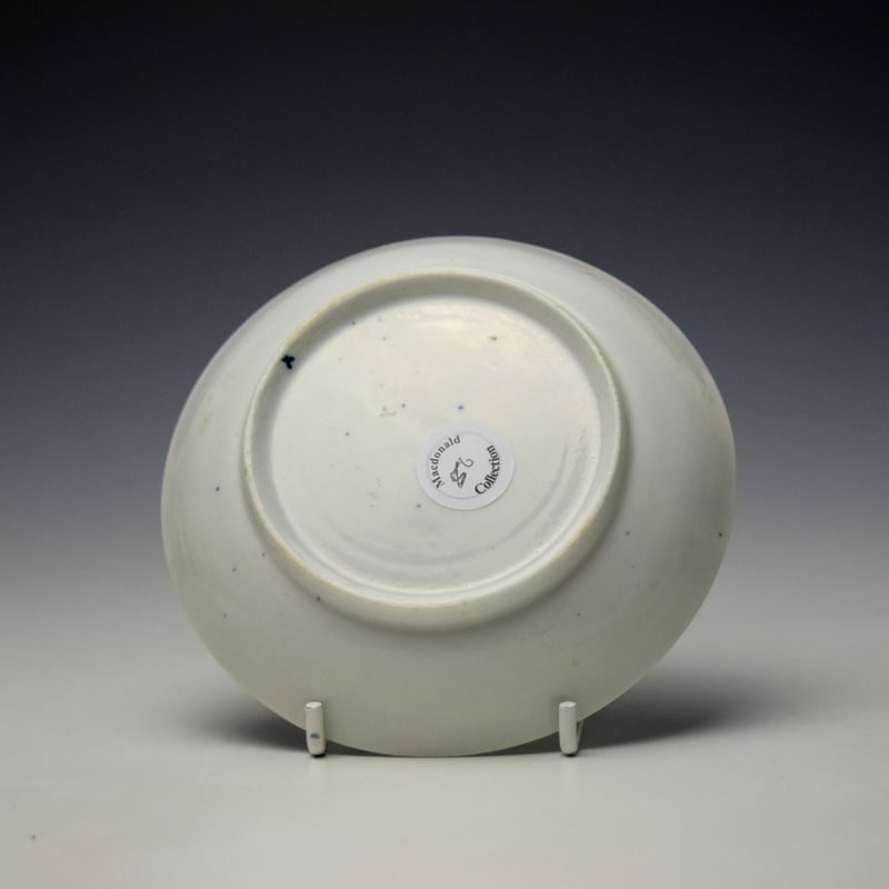 Lowestoft Trellis Fence and Pagoda Pattern Teabowl and Saucer c1767-72 (9)