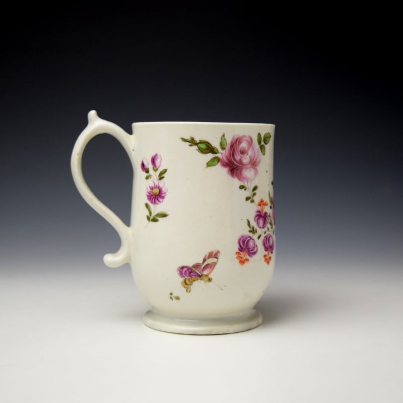 Lowestoft Tulip Painter Bell Shape Mug c1775 (3)