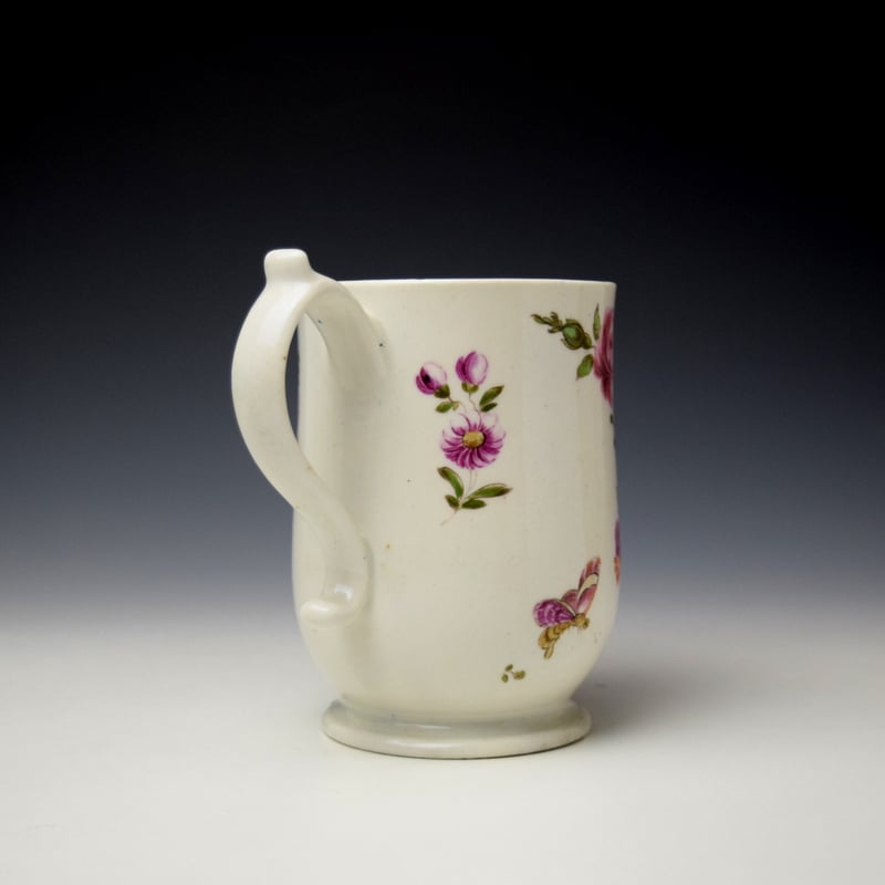 Lowestoft Tulip Painter Bell Shape Mug c1775 (4)