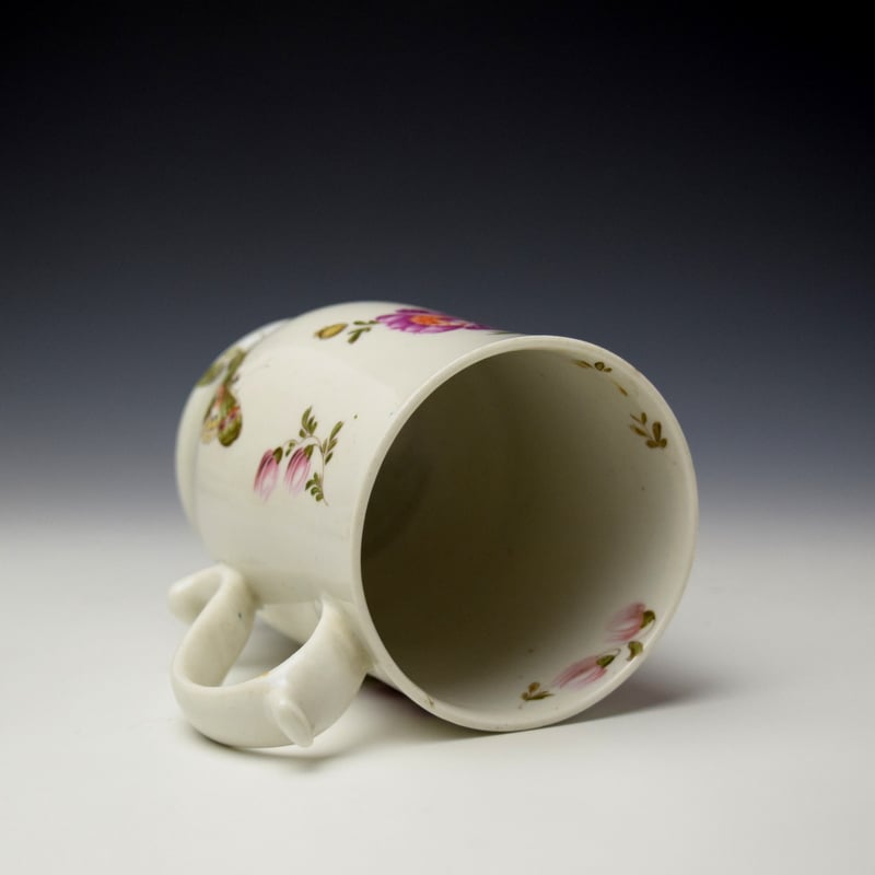 Lowestoft Tulip Painter Bell Shape Mug c1775 (6)