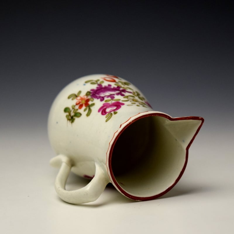 Lowestoft Tulip Painter Sprrow Beak Jug c1772 (5)