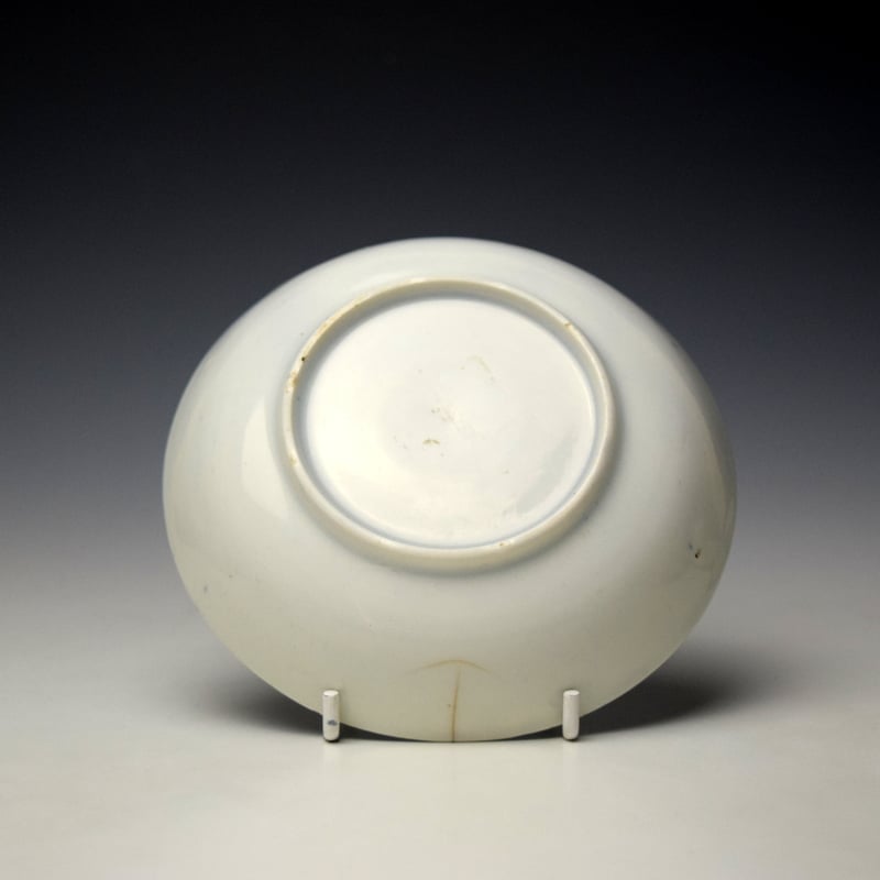 Lowestoft Vase Fence and Crowned Rock Pattern Teabowl and Saucer c1790-95 (9)