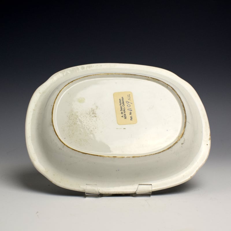 Newhall Black Printed Teapot, Cover and Standc1820 (5)