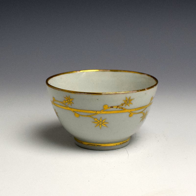 Newhall Gilt Decorated Trio c1785 (3)