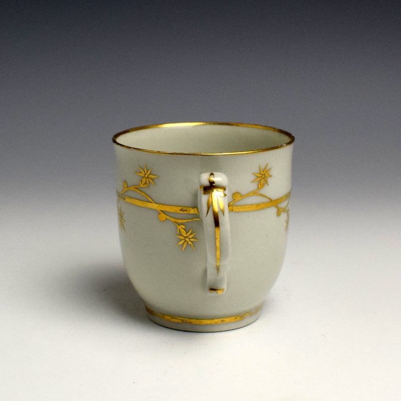 Newhall Gilt Decorated Trio c1785 (9)