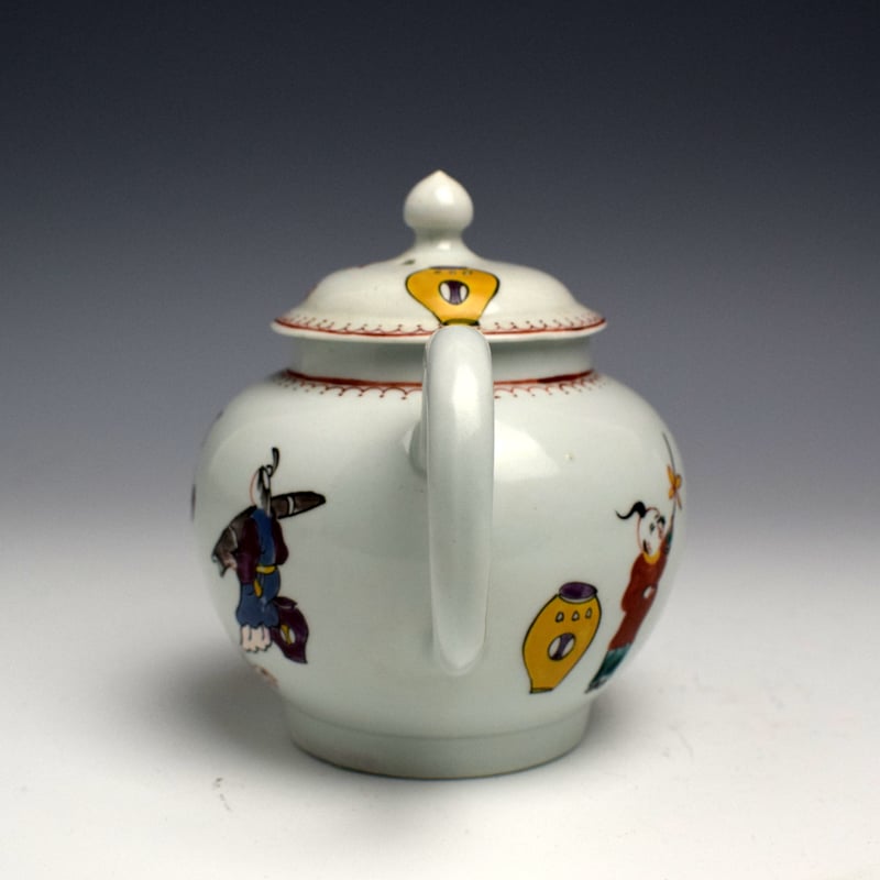 Philip Christian Koto Player pattern Small Teapot c1765 (3)