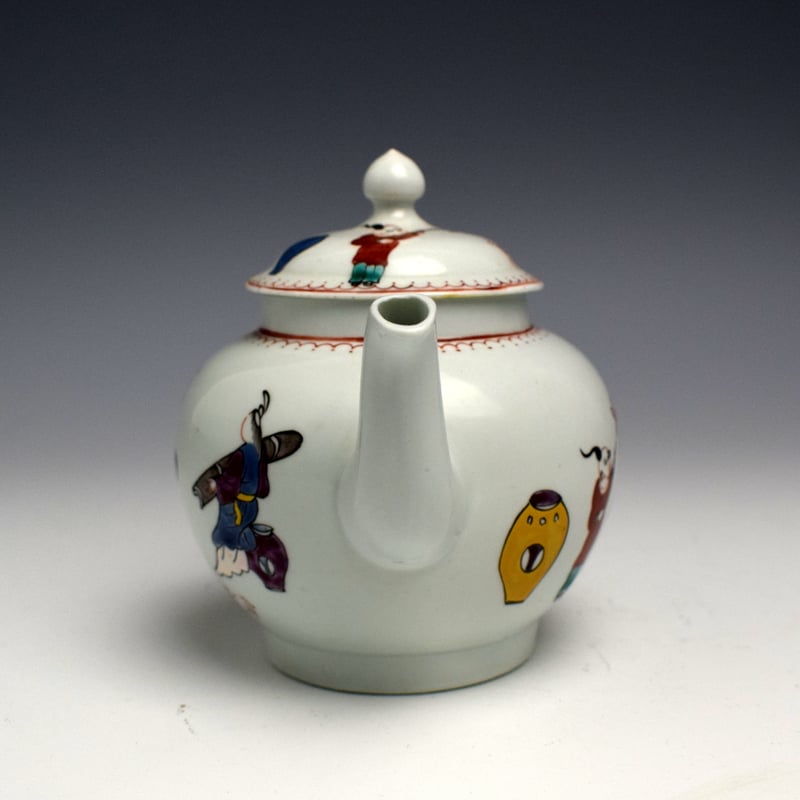 Philip Christian Koto Player pattern Small Teapot c1765 (4)