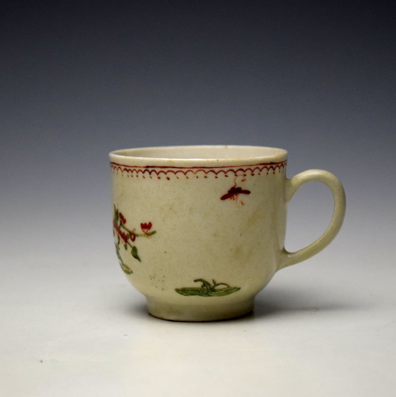 Plymouth Floral Pattern Coffee Cup c1768-70 (2)