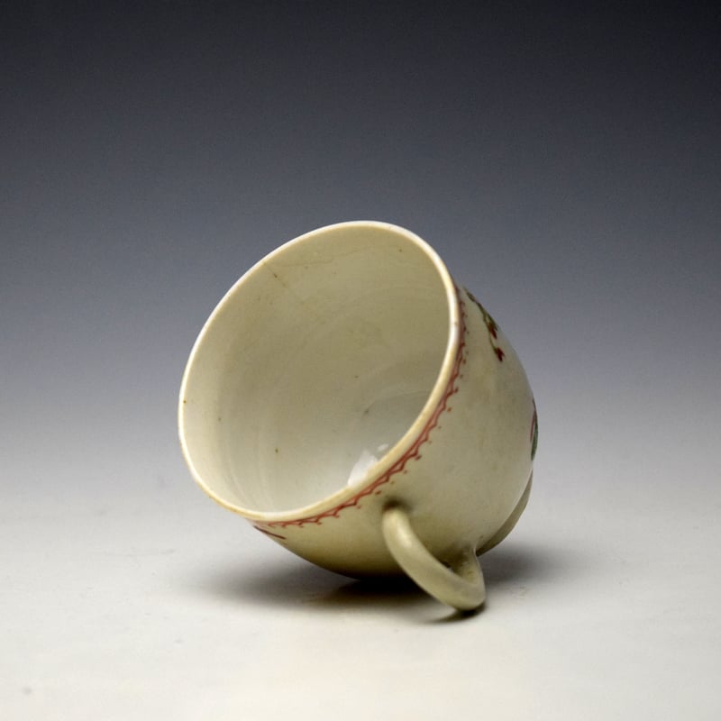 Plymouth Floral Pattern Coffee Cup c1768-70 (6)