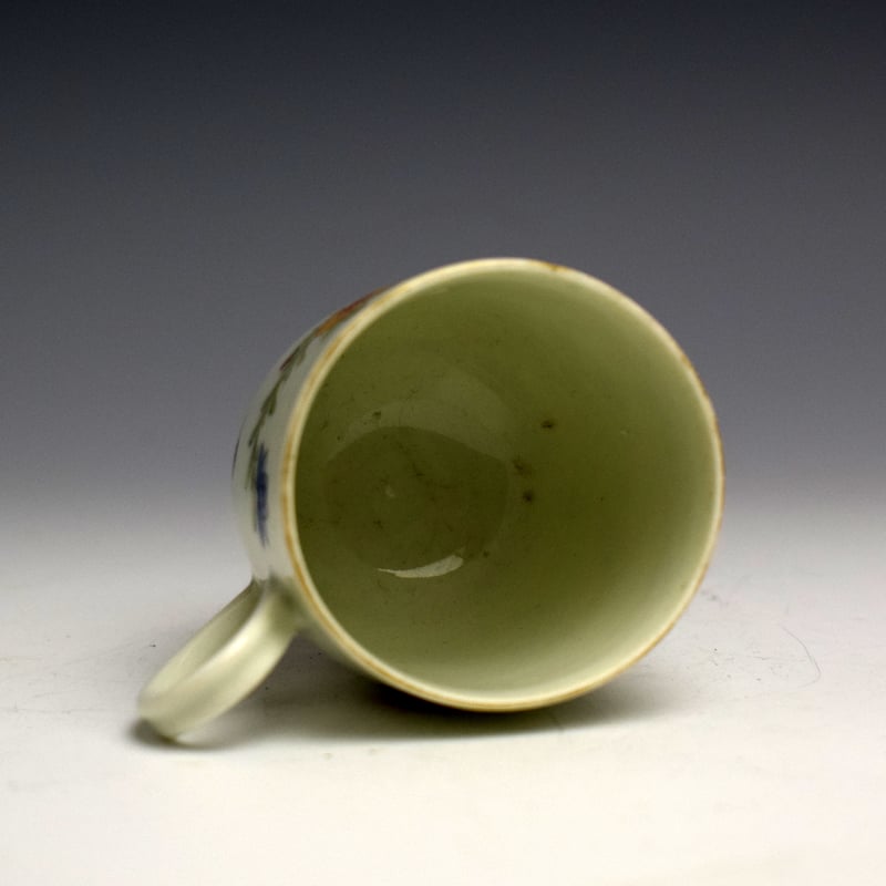Rare Worcester Two Quail Pattern Coffee Cup c1765 (4)