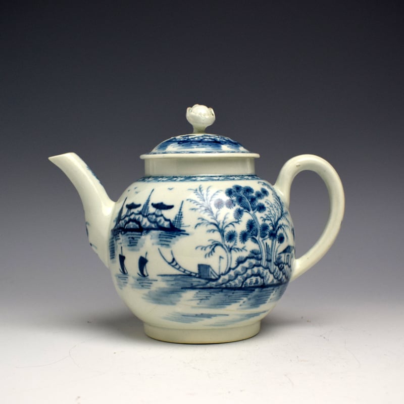 Rock Strata Island Pattern Teapot c1770