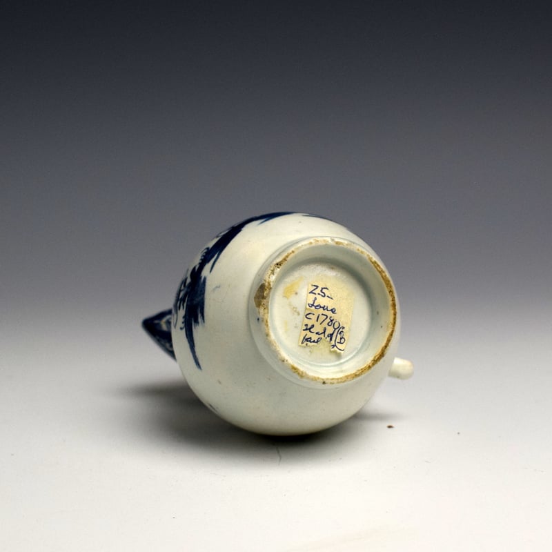 Sparrow Beak Jug Decorated with Flowers and a Triangular Fence c1775 (2)