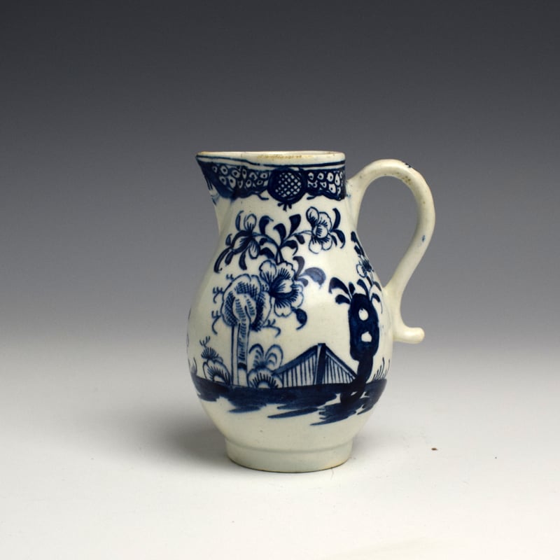 Cotton Tree Holed Rock and Fence Pattern Sparrow Beak Jug c1780-85