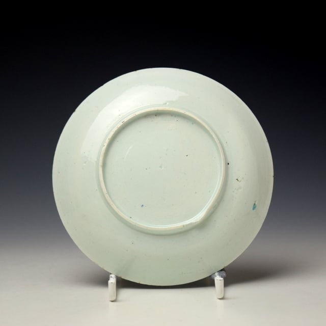 Vauxhall Chinaman and Fence Pattern Teabowl and Saucer c1755-60 (9)
