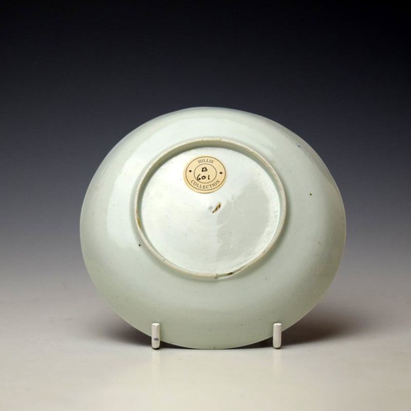 Vauxhall Chinaman and Goose Pattern Saucer c1755-58 (2)