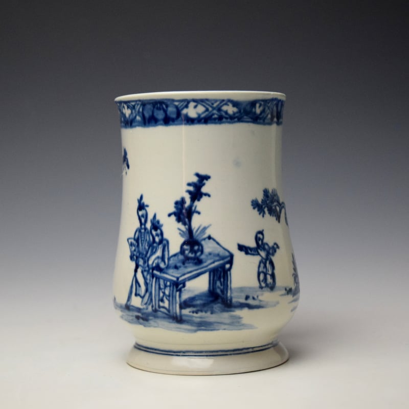 Vauxhall Chinese Family Pattern Bell Shaped Mug c1755-58 (2)