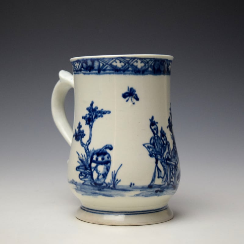 Vauxhall Chinese Family Pattern Bell Shaped Mug c1755-58 (3)