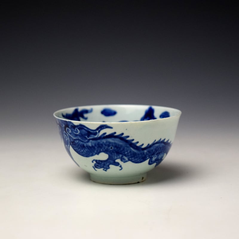 Vauxhall Dragon Pattern Teabowl and Saucer c1754-56 (4)