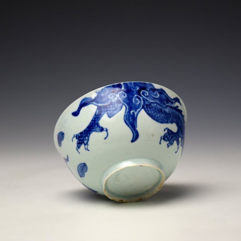 Vauxhall Dragon Pattern Teabowl and Saucer c1754-56 (8)
