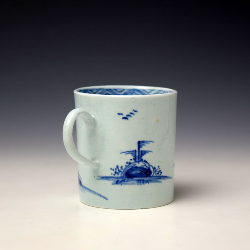 Vauxhall Flagged Rock Pattern Coffee Can c1755-60 (4)