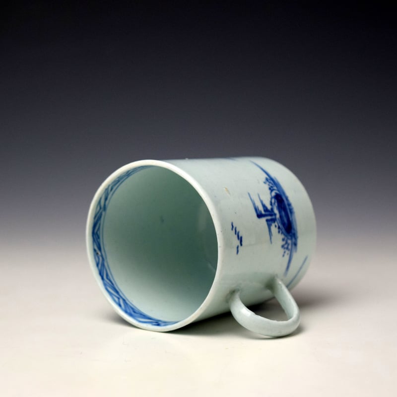 Vauxhall Flagged Rock Pattern Coffee Can c1755-60 (5)