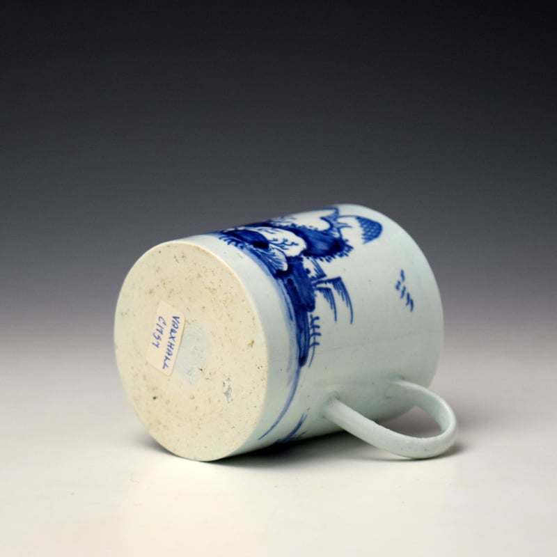 Vauxhall Flagged Rock Pattern Coffee Can c1755-60 (6)