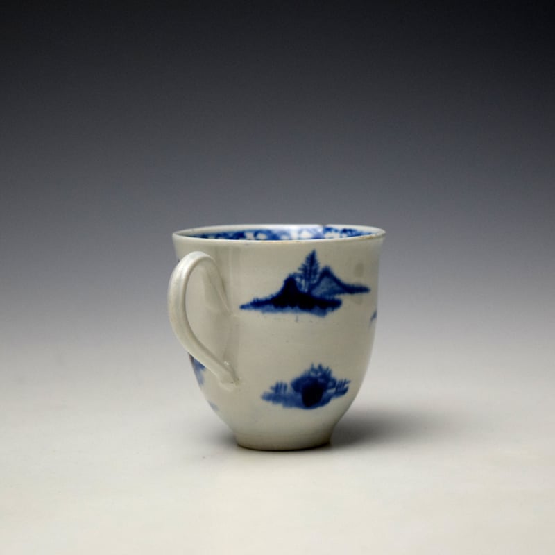 Vauxhall House by a Blossoming Tree Pattern Coffee Cup c1755-60 (4)