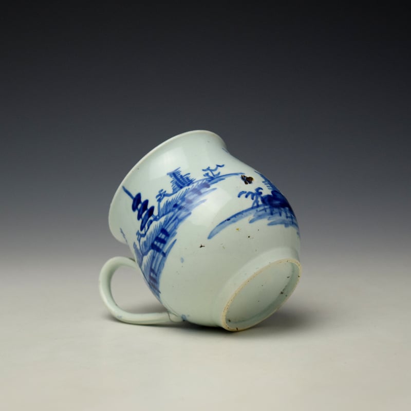 Vauxhall Hut and Blossoming Tree Pattern Bell Shaped Coffee Cup c1755-60 (8)