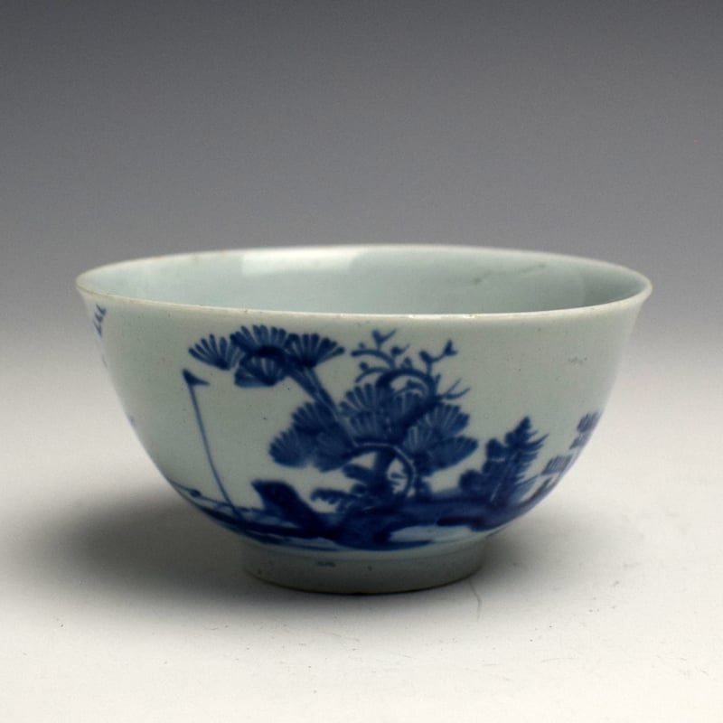 Vauxhall Island with Boat Pattern Tea Bowl and Saucer c1756-58 (6)