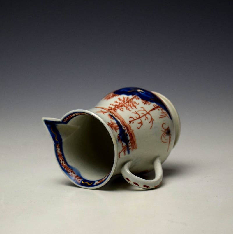 Vauxhall Man On a Bridge Pattern Sparrow Beak Jug c1760-64 (5)